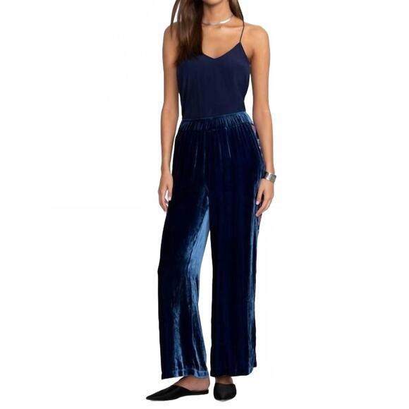NEW JOHNNY WAS nikkola velvet wide leg pant in bellwether